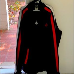 The North Face zip up jacket.